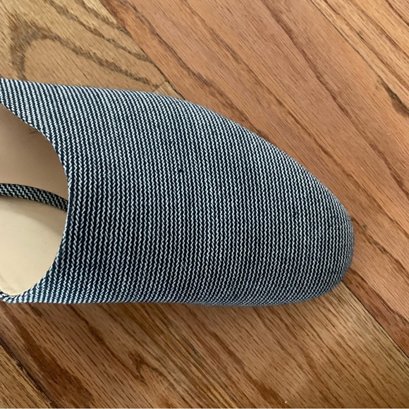 Clarks Womens Pure Blush Navy Canvas US 10M Cushion Plus Mules Striped Slip On - Picture 11 of 14